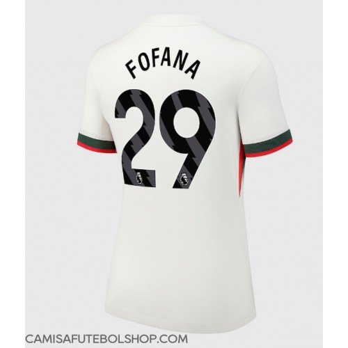 Camisa de time de futebol Chelsea Wesley Fofana #29 Replicas 2º Equipamento Feminina 2025-26 Manga Curta